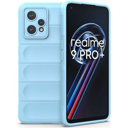 Mobigear Bumpy Realme 9 Pro Plus TPU flexible Carcasa - Azul