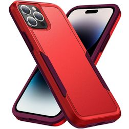 Mobigear Heavy Armor iPhone 14 Pro Hard Case Back cover Shockproof - Red
