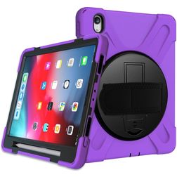 Mobigear SureGrip XGuard iPad Pro 11 palců (2025) Pouzdro Plast / Silikon Zadní kryt + Držák na stylus + Ramenní popruh + Stojánek - Fialová