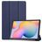Mobigear Tri-Fold Samsung Galaxy Tab S6 Lite Plånboksfodral - Mörkblå