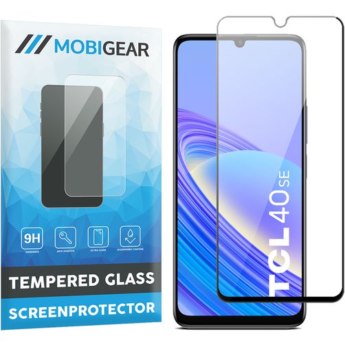 Mobigear Premium TCL 40 SE Vidro temperado Película de ecrã - Compatível com capas - Preto