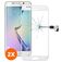 Mobigear Premium Samsung Galaxy S6 Edge Plus Glas Skærmbeskytter - Case Friendly - Hvid (2-pak)