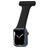 Mobigear Clip Correa Estilo enfermera Imperdible para Apple Watch - 49/46/45/44 mm - Negro