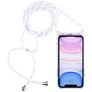 Mobigear Lanyard iPhone 11 TPU flessibile Cover con cordino - Trasparente / Bianco