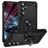 Mobigear Armor ring Samsung Galaxy S25 FE Plástico rígido Capa traseira Antichoque com anel - Preto
