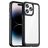 Mobigear Crystal iPhone 14 Pro Max Fodral Hårdplast Skal - Transparent / Svart