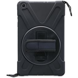 Xccess Survivor All-round Samsung Galaxy Tab S6 Lite Plastica rigida / Silicone Back cover + Tracolla + Supporto - Nero