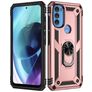 Mobigear Armor Ring Motorola Moto G71 5G Plástico rígido Capa traseira Antichoque com anel - Rosa dourado