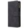 Mobigear Zipper Samsung Galaxy A41 Lompakkokotelo + Setelitasku - Musta