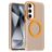 Mobigear Shockproof Samsung Galaxy S24 FE MagSafe Hard Case Back cover - Orange