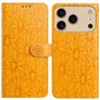 Mobigear Flowers iPhone 17 Pro Max Funda tipo libro Cartera - Amarillo