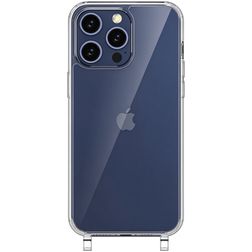 Mobigear Mix & Match Transparente iPhone 15 Pro TPU flexível Capa com cordão - Transparente