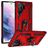 Mobigear Armor Ring Samsung Galaxy S23 Ultra Plástico rígido Capa traseira Antichoque com anel - Vermelho