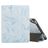 Mobigear Tri-Fold Marble iPad 5 (2017) Funda tipo libro + Portalápices - Azul