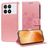 Mobigear Flowers POCO X6 Pro Funda tipo libro Cartera - Oro rosa