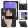 Mobigear SureGrip XGuard iPad Mini 7 (2024) Case Plastic / Silicone Back cover + Stylus Holder + Shoulder Strap + Stand - Black