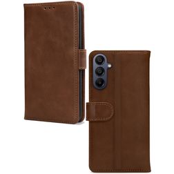 Mobilize Wallet Samsung Galaxy A05s Aito nahka Lompakkokotelo + Setelitasku - Ruskea