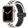 Mobigear Sport Plus Mag Silikon Apple Watch Řemínek Magnetické zapínání - 42/41/40/38 mm - Černá / Bílá
