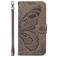 Mobigear Butterfly Samsung Galaxy S25 Plus Capa livro Carteira - Cinzento