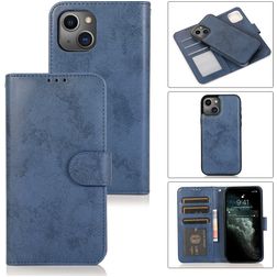 Mobigear Wallet iPhone 15 Case Detachable 2-in-1 Wallet Case Wallet - Dark Blue