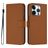 Mobigear Urban Wallet iPhone 16 Pro Funda tipo libro Cartera - Marrón