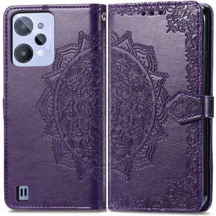 Mobigear Mandala Realme C31 Wallet case - Purple