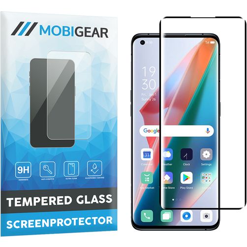Mobigear Premium OPPO Find X3 Pro Vidro temperado Película de ecrã - Compatível com capas - Preto