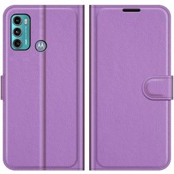 Mobigear Classic Motorola Moto G60 Funda tipo libro Cartera - Morado