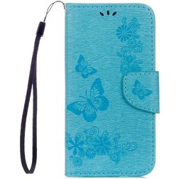 Mobigear Butterfly Samsung Galaxy S8 Capa livro Carteira - Azul