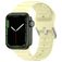 Mobigear Bumpy Silikoni Apple Watch Ranneke Solki - 49/46/45/44 mm - Keltainen