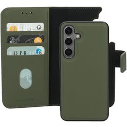 Mobiparts Samsung Galaxy S24 MagSafe Case Genuine Leather Detachable 2-in-1 Wallet Case Wallet - Green
