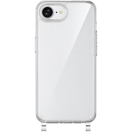 Mobigear Mix & Match Transparente iPhone 16e TPU flexible Funda con cuerda - Transparente