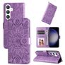 Mobigear Sunflower Samsung Galaxy S24 Plus Funda tipo libro Cartera - Morado