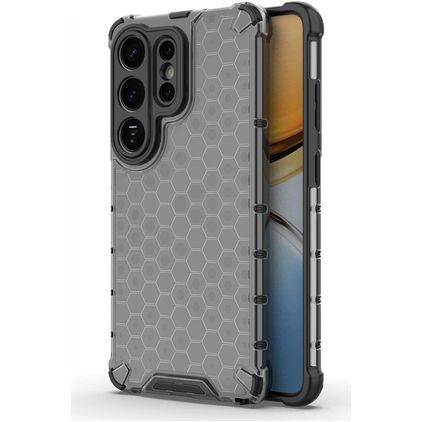 Mobigear Honeycomb Samsung Galaxy S26 Ultra Fodral Hårdplast Skal Stötsäkert - Svart