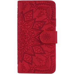 Mobigear Mandala iPhone 11 Pro Pungetui med Seddelrum - Rød