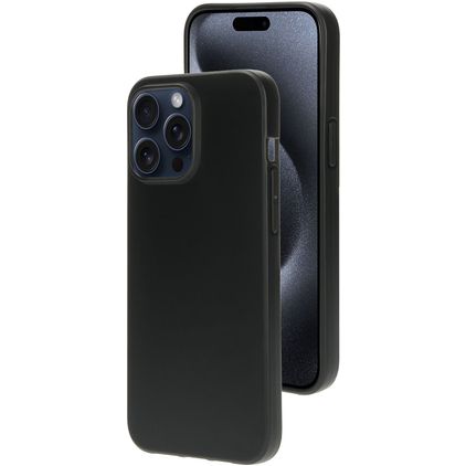 Mobiparts Classic iPhone 15 Pro Max TPU flexible Carcasa - Matt Black