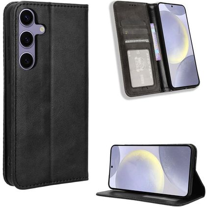 Mobigear Sensation Samsung Galaxy S25 FE Plånboksfodral med sedelfack - Svart