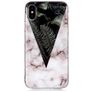 Mobigear Marble iPhone XS Max Flexibilní TPU Zadní kryt - Leaves