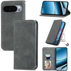 Mobigear Retro Slim Google Pixel 10 Pro XL Capa livro - Cinzento