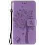 Mobigear Tree Samsung Galaxy S21 Cover a libro portafoglio - Viola