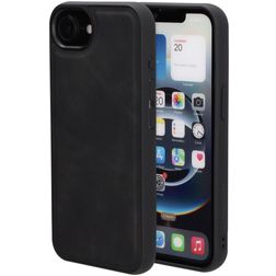 Mobiparts Classic iPhone 16e MagSafe TPU / Leatherette Back cover - Graphite Black