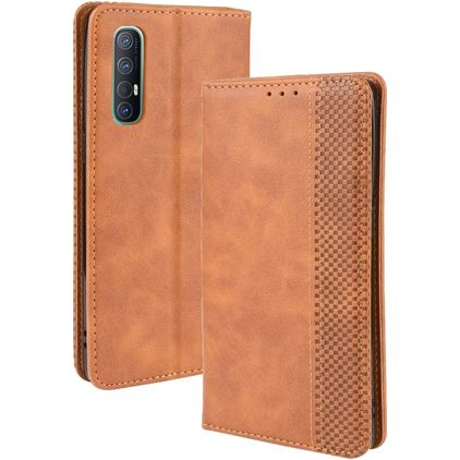 Mobigear Sensation OPPO Reno 3 Pro Cover a libro portafoglio - Cognac