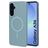 Mobiparts Slim Line Samsung Galaxy A36 MagSafe Funda Plástico rígido Carcasa - Sage Green