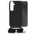 Mobilize Lanyard Gelly Samsung Galaxy A05s TPU flexible Funda con cuerda - Negro