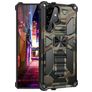 Mobigear Armor Stand Samsung Galaxy S22 Ultra Kova Suojakuori Iskunkestävä + Teline - Vihreä