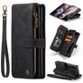 CaseMe C30 Samsung Galaxy Z Fold 4 Knížkové pouzdro Peněženka - Černá