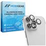Mobigear Single iPhone 14 Pro Max Tempered Glass Camera Lens Protector - Case Friendly - Silver