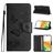 Mobigear Butterfly Samsung Galaxy A35 Cover a libro portafoglio - Nero