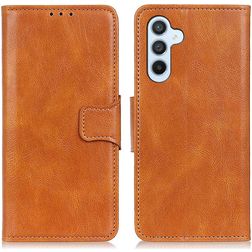 Mobigear Classy Samsung Galaxy A54 Pungetui med Seddelrum - Cognac