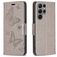 Mobigear Butterfly Samsung Galaxy S23 Ultra Wallet case - Grey